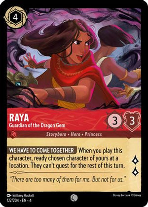 Raya - Guardian of the Dragon Gem (122/204) - Ursulas Return Cold Foil