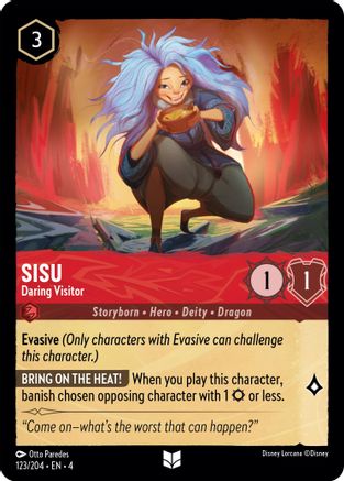 Sisu - Daring Visitor (123/204) - Ursulas Return Cold Foil - Poke-Collect