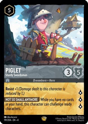 Piglet - Sturdy Swordsman (191/204) - Ursulas Return Cold Foil