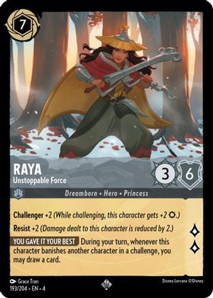 Raya - Unstoppable Force (193/204) - Ursulas Return Cold Foil