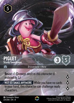 Piglet - Sturdy Swordsman (Enchanted) (221/204) - Ursulas Return Holofoil - Poke-Collect