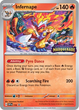 Infernape - 116 116 - SV Scarlet & Violet Promo Cards Holofoil - Poke-Collect