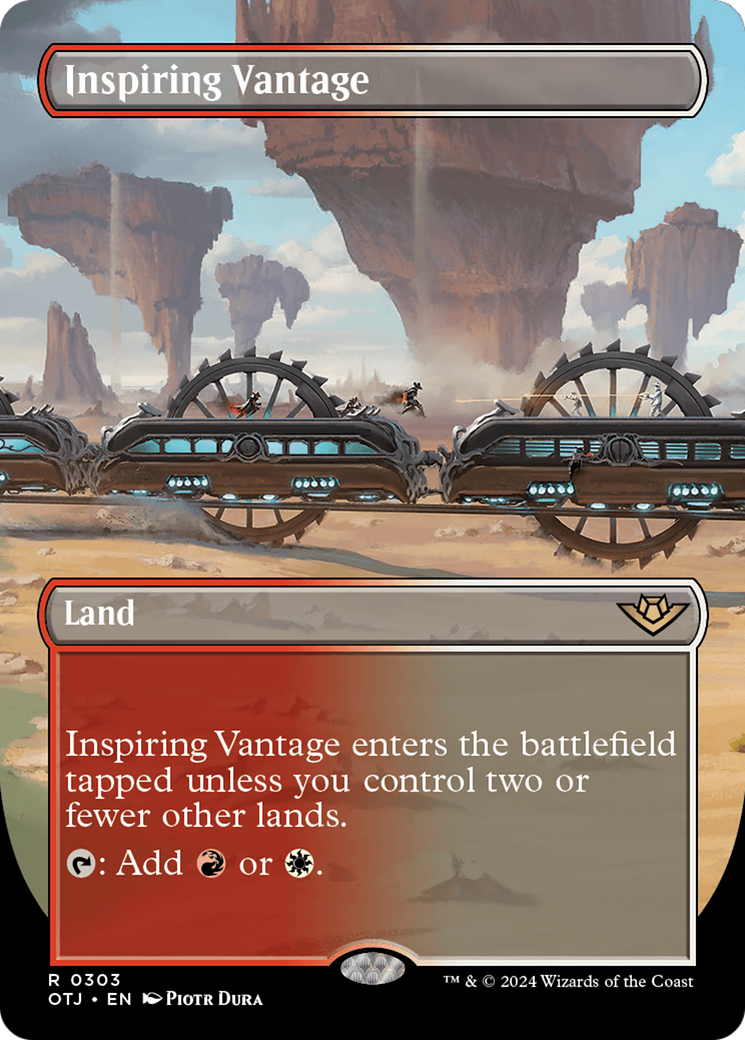 Inspiring Vantage (OTJ-303) - Outlaws of Thunder Junction (Borderless) Foil - Poke-Collect