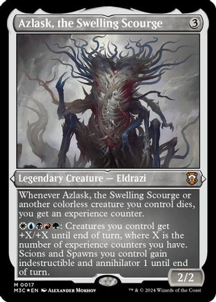Azlask, the Swelling Scourge (Foil Etched) (M3C-017) - Modern Horizons 3 Commander Foil - Poke-Collect
