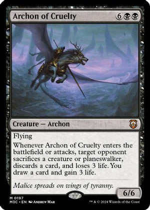 Archon of Cruelty (Ripple Foil) (M3C-197) - Modern Horizons 3 Commander Foil - Poke-Collect