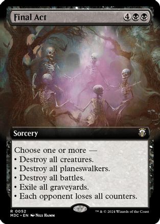 Final Act (Extended Art) (Ripple Foil) (M3C-052) - Modern Horizons 3 Commander Foil - Poke-Collect