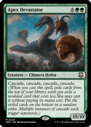 Apex Devastator (Ripple Foil) (M3C-220) - Modern Horizons 3 Commander Foil - Poke-Collect