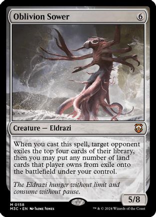 Oblivion Sower (Ripple Foil) (M3C-158) - Modern Horizons 3 Commander Foil - Poke-Collect