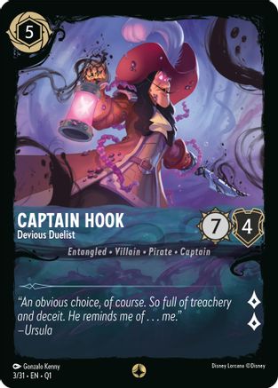Captain Hook - Devious Duelist (3/31) - Illumineers Quest Deep Trouble - Poke-Collect