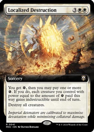 Localized Destruction (Extended Art) (Ripple Foil) (M3C-041) - Modern Horizons 3 Commander Foil - Poke-Collect