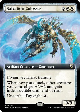 Salvation Colossus (Extended Art) (Ripple Foil) (M3C-043) - Modern Horizons 3 Commander Foil - Poke-Collect