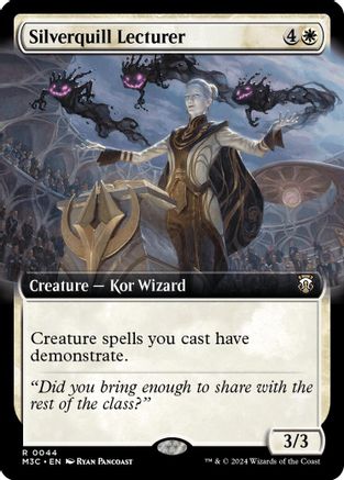 Silverquill Lecturer (Extended Art) (Ripple Foil) (M3C-044) - Modern Horizons 3 Commander Foil - Poke-Collect