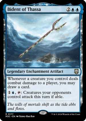 Bident of Thassa (Ripple Foil) (M3C-177) - Modern Horizons 3 Commander Foil - Poke-Collect