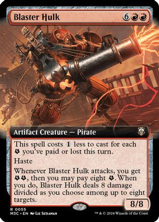 Blaster Hulk (Extended Art) (Ripple Foil) (M3C-055) - Modern Horizons 3 Commander Foil - Poke-Collect