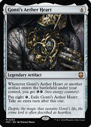 Gonti's Aether Heart (Ripple Foil) (M3C-294) - Modern Horizons 3 Commander Foil - Poke-Collect
