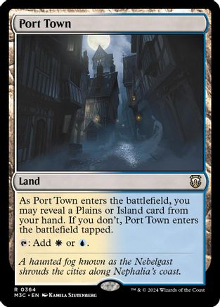 Port Town (Ripple Foil) (M3C-364) - Modern Horizons 3 Commander Foil - Poke-Collect