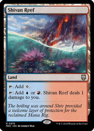 Shivan Reef (Ripple Foil) (M3C-375) - Modern Horizons 3 Commander Foil - Poke-Collect