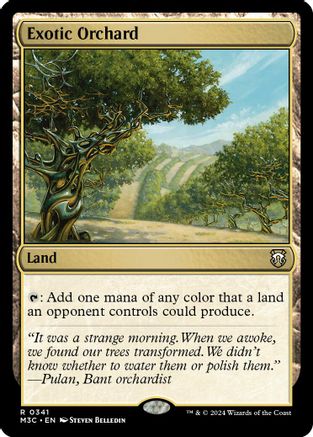 Exotic Orchard (Ripple Foil) (M3C-341) - Modern Horizons 3 Commander Foil - Poke-Collect
