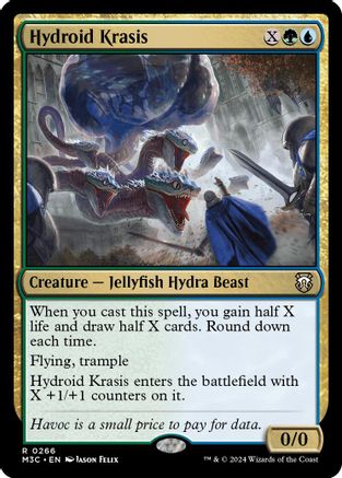 Hydroid Krasis (Ripple Foil) (M3C-266) - Modern Horizons 3 Commander Foil - Poke-Collect