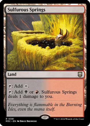 Sulfurous Springs (Ripple Foil) (M3C-381) - Modern Horizons 3 Commander Foil - Poke-Collect