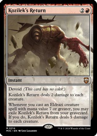 Kozilek's Return (Ripple Foil) (M3C-214) - Modern Horizons 3 Commander Foil - Poke-Collect