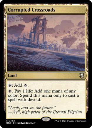 Corrupted Crossroads (Ripple Foil) (M3C-332) - Modern Horizons 3 Commander Foil - Poke-Collect