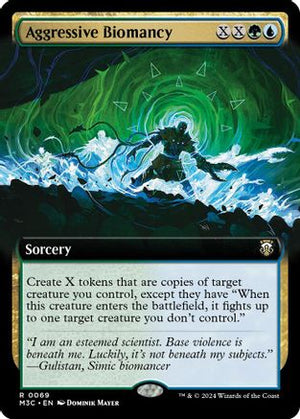 Aggressive Biomancy (Extended Art) (Ripple Foil) (M3C-069) - Modern Horizons 3 Commander Foil - Poke-Collect