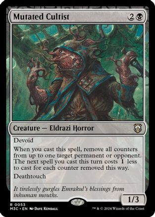 Mutated Cultist (Ripple Foil) (M3C-053) - Modern Horizons 3 Commander Foil - Poke-Collect