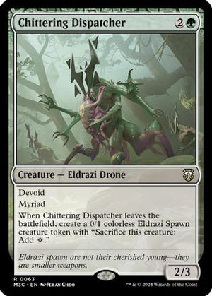 Chittering Dispatcher (Ripple Foil) (M3C-063) - Modern Horizons 3 Commander Foil - Poke-Collect