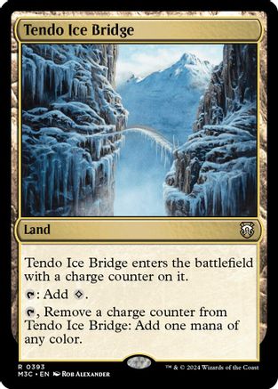 Tendo Ice Bridge (Ripple Foil) (M3C-393) - Modern Horizons 3 Commander Foil - Poke-Collect