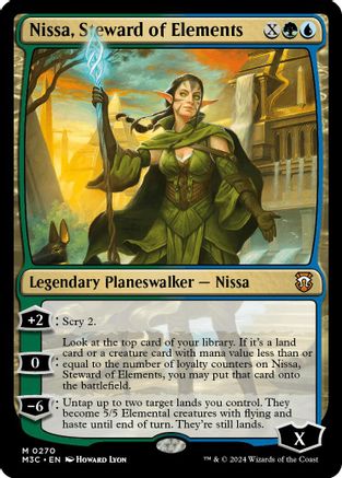 Nissa, Steward of Elements (Ripple Foil) (M3C-270) - Modern Horizons 3 Commander Foil - Poke-Collect