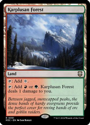 Karplusan Forest (Ripple Foil) (M3C-351) - Modern Horizons 3 Commander Foil - Poke-Collect