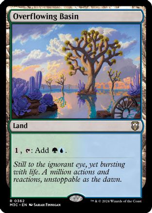Overflowing Basin (Ripple Foil) (M3C-362) - Modern Horizons 3 Commander Foil - Poke-Collect