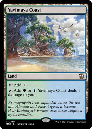 Yavimaya Coast (Ripple Foil) (M3C-410) - Modern Horizons 3 Commander Foil - Poke-Collect