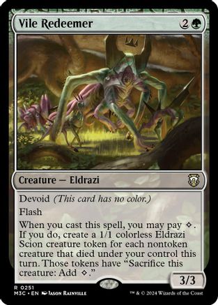 Vile Redeemer (Ripple Foil) (M3C-251) - Modern Horizons 3 Commander Foil - Poke-Collect