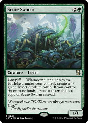 Scute Swarm (Ripple Foil) (M3C-245) - Modern Horizons 3 Commander Foil - Poke-Collect