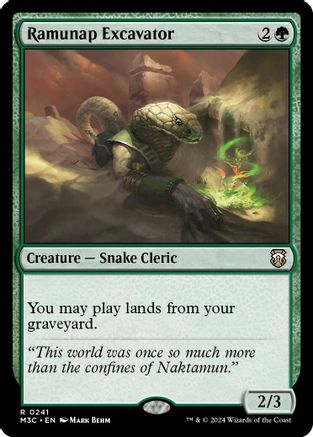 Ramunap Excavator (Ripple Foil) (M3C-241) - Modern Horizons 3 Commander Foil - Poke-Collect