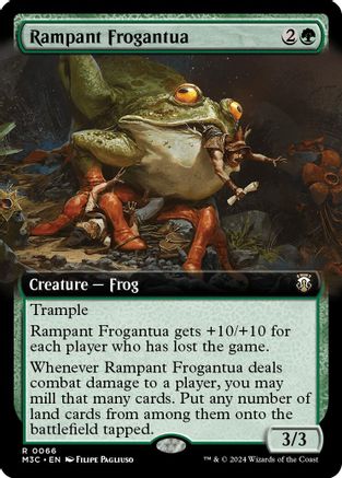 Rampant Frogantua (Extended Art) (Ripple Foil) (M3C-066) - Modern Horizons 3 Commander Foil - Poke-Collect