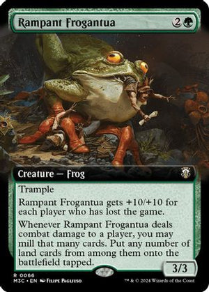 Rampant Frogantua (Extended Art) (Ripple Foil) (M3C-066) - Modern Horizons 3 Commander Foil - Poke-Collect