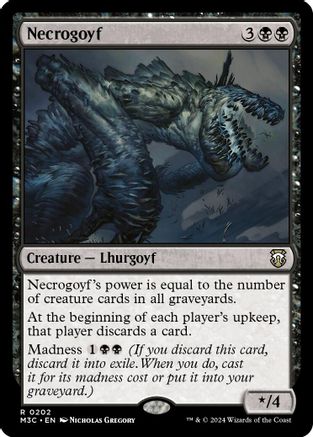 Necrogoyf (Ripple Foil) (M3C-202) - Modern Horizons 3 Commander Foil - Poke-Collect