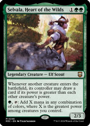 Selvala, Heart of the Wilds (Ripple Foil) (M3C-246) - Modern Horizons 3 Commander Foil - Poke-Collect