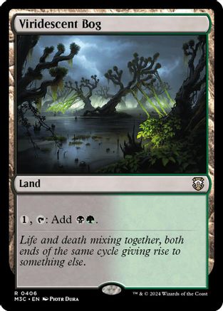 Viridescent Bog (Ripple Foil) (M3C-406) - Modern Horizons 3 Commander Foil - Poke-Collect