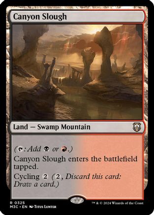 Canyon Slough (Ripple Foil) (M3C-325) - Modern Horizons 3 Commander Foil - Poke-Collect
