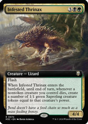 Infested Thrinax (Extended Art) (Ripple Foil) (M3C-074) - Modern Horizons 3 Commander Foil - Poke-Collect