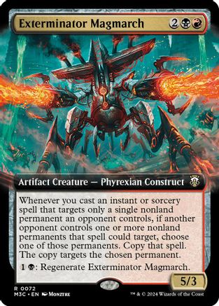Exterminator Magmarch (Extended Art) (Ripple Foil) (M3C-072) - Modern Horizons 3 Commander Foil - Poke-Collect