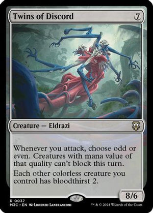Twins of Discord (Ripple Foil) (M3C-037) - Modern Horizons 3 Commander Foil - Poke-Collect