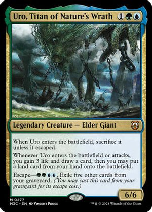 Uro, Titan of Nature's Wrath (Ripple Foil) (M3C-277) - Modern Horizons 3 Commander Foil - Poke-Collect