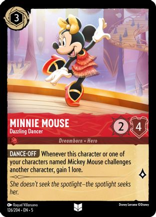 Minnie Mouse - Dazzling Dancer (126/204) - Shimmering Skies Cold Foil