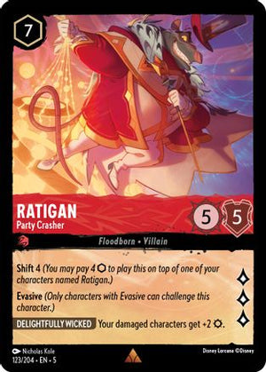 Ratigan - Party Crasher (123/204) - Shimmering Skies Cold Foil