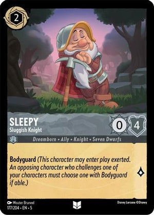 Sleepy - Sluggish Knight (177/204) - Shimmering Skies Cold Foil